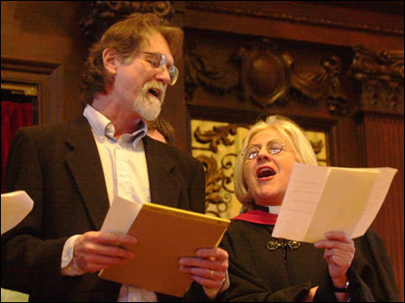 Larry Flint and the Rev. Dorothy Austin