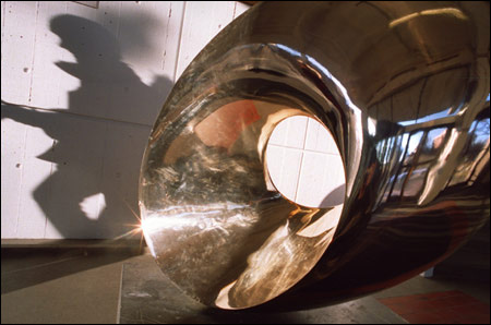 Robert R. Wilson sculpture, shadowy figure