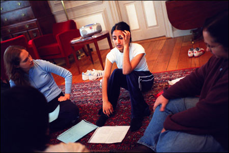 Rehearsal of Dudley House performance of 'The Vagina