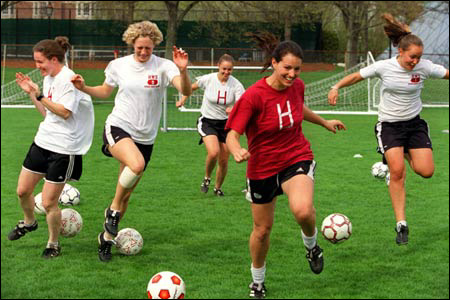 Harvard soccer players