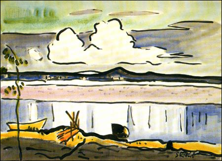 Painting: "The White Cloud" by Karl