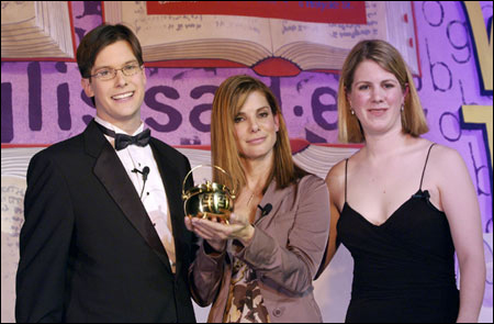 Sandra with hosts, Pudding