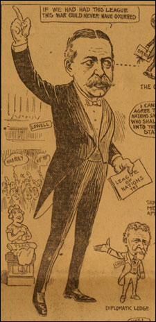 Newspaper cartoon of