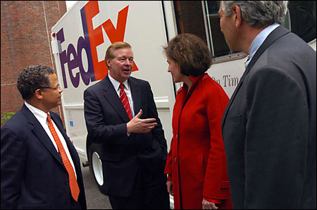 James Sweetnam, David Bronczek, Ellen Roy Hertzfelder, and Fred Krupp