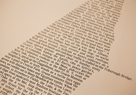 Howard Horowitz's 1997 Manhattan wordmap takes a personal look at how he remembers the city.