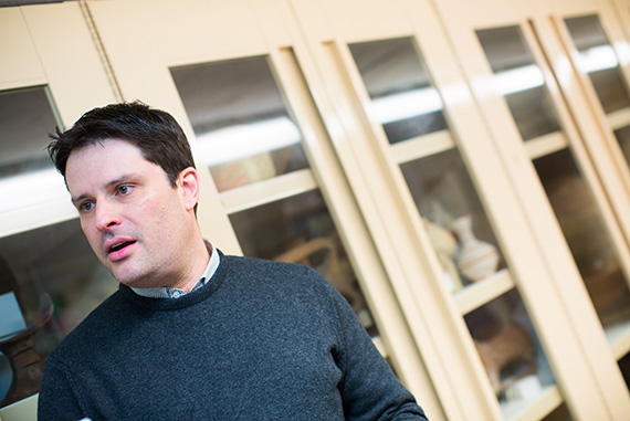 Lecturer on Near Eastern Languages and Civilizations Gojko Barjamovic likes to use sensory-driven teaching methods in his classes, like the recasting project, to help bring the past to life.