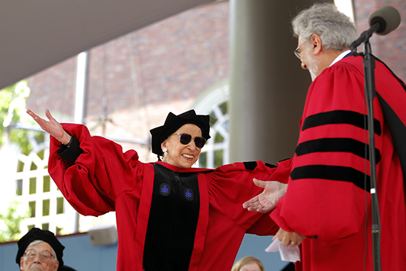 “This was truly an unplanned moment. He knew he was going to sing. She had no idea. And her reaction was really amazing. It was a real surprise for her,” Reuters photographer Brian Snyder said of Ruth Bader Ginsburg’s response to Plácido Domingo’s serenade. Photo by Brian Snyder/Reuters