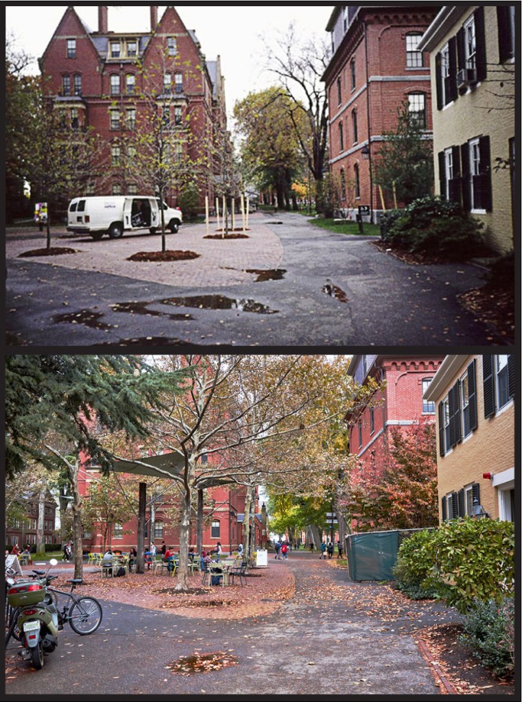 Matthews Hall, 1990s vs. 2017