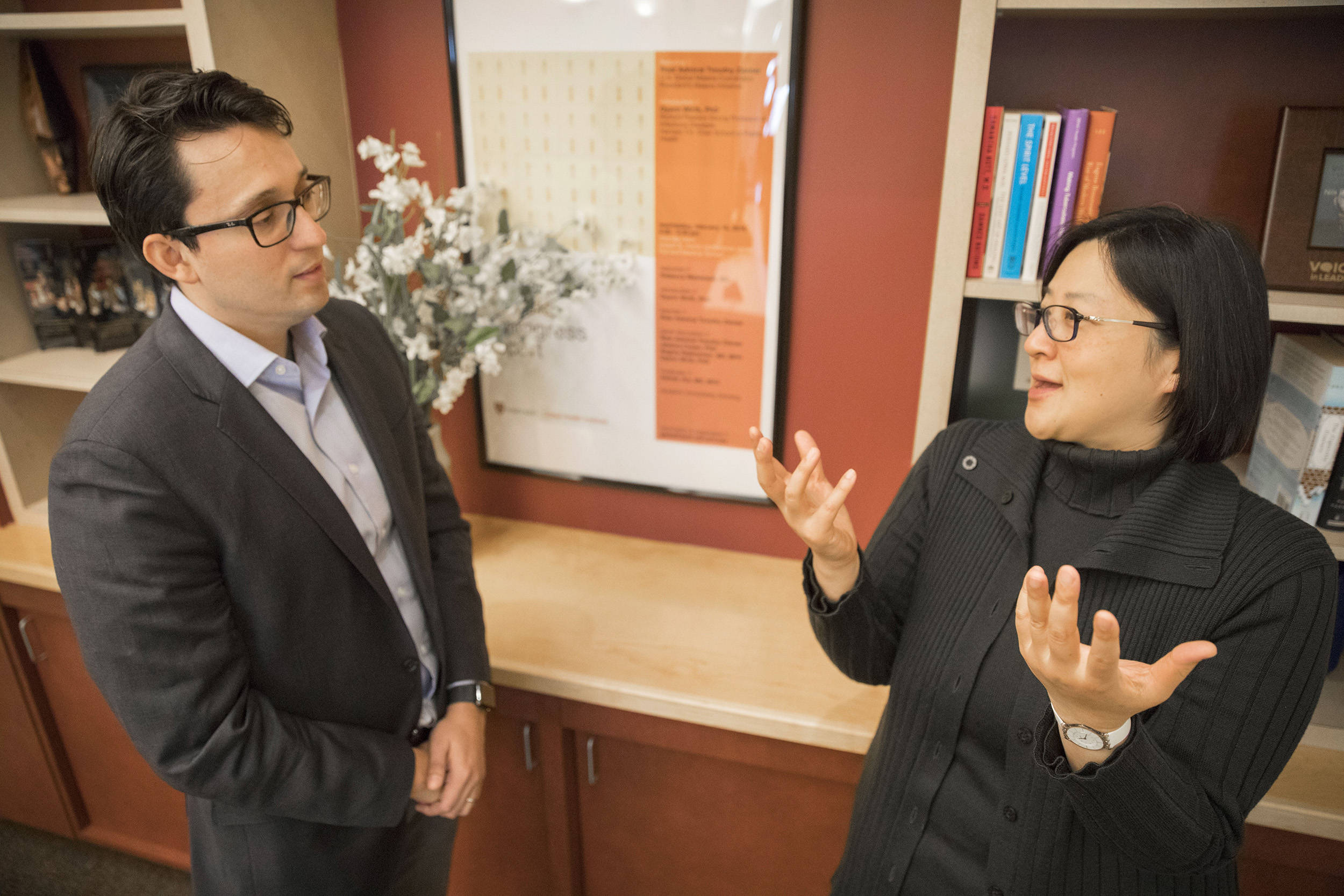 arvard Professor Winnie Yip and Burke Fellow Jose Figueroa