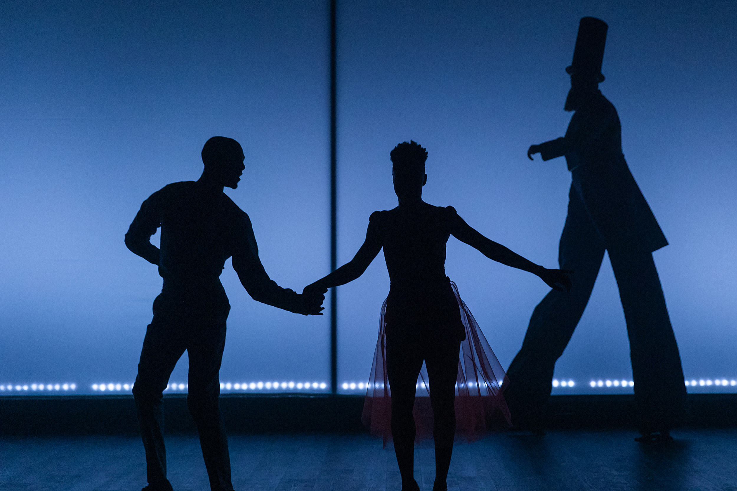 Malcolm Armwood, Lindsey Hailes, and Brandon Michael Nase in "The Black Clown."