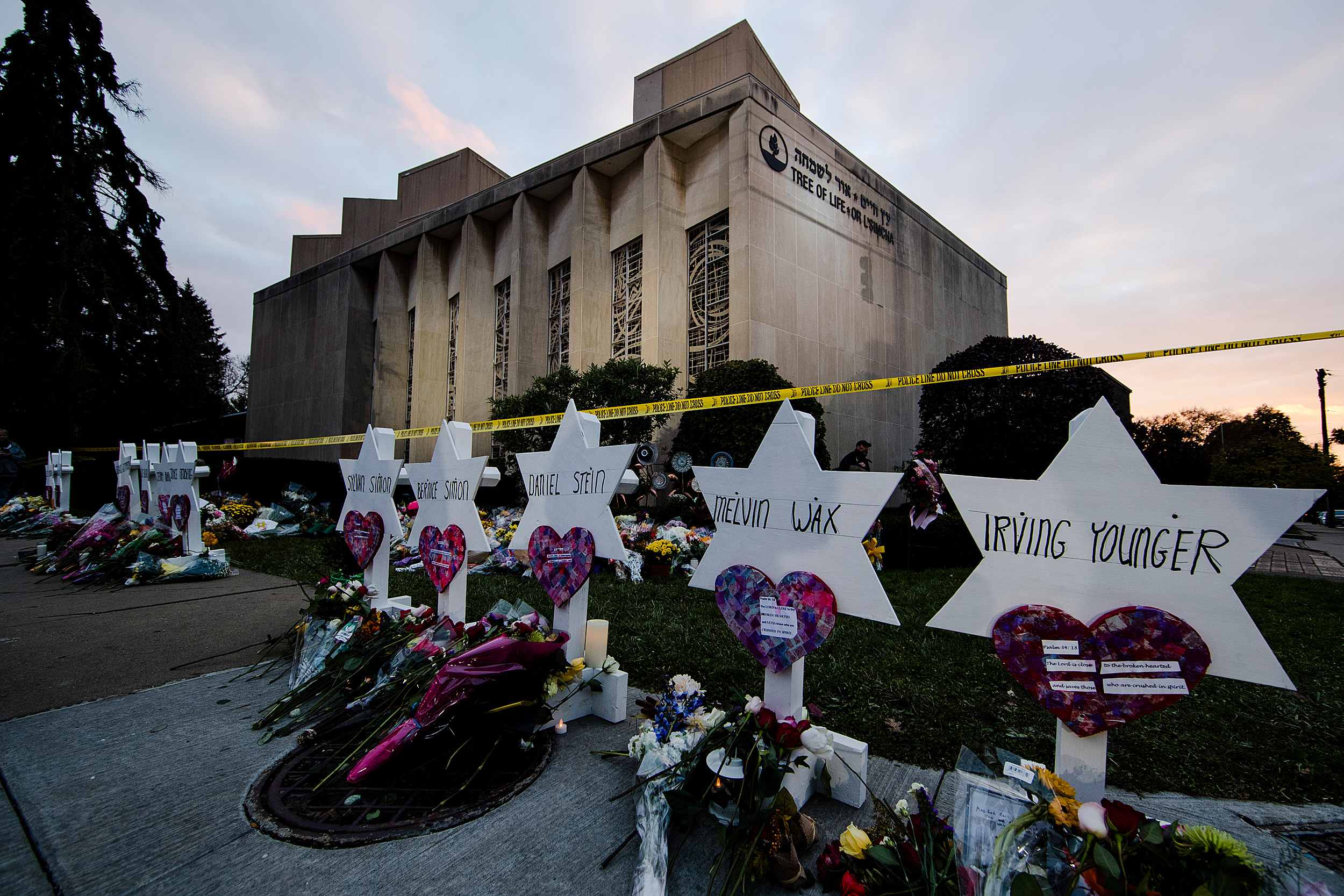 Tree of Life Synagogue memorial.