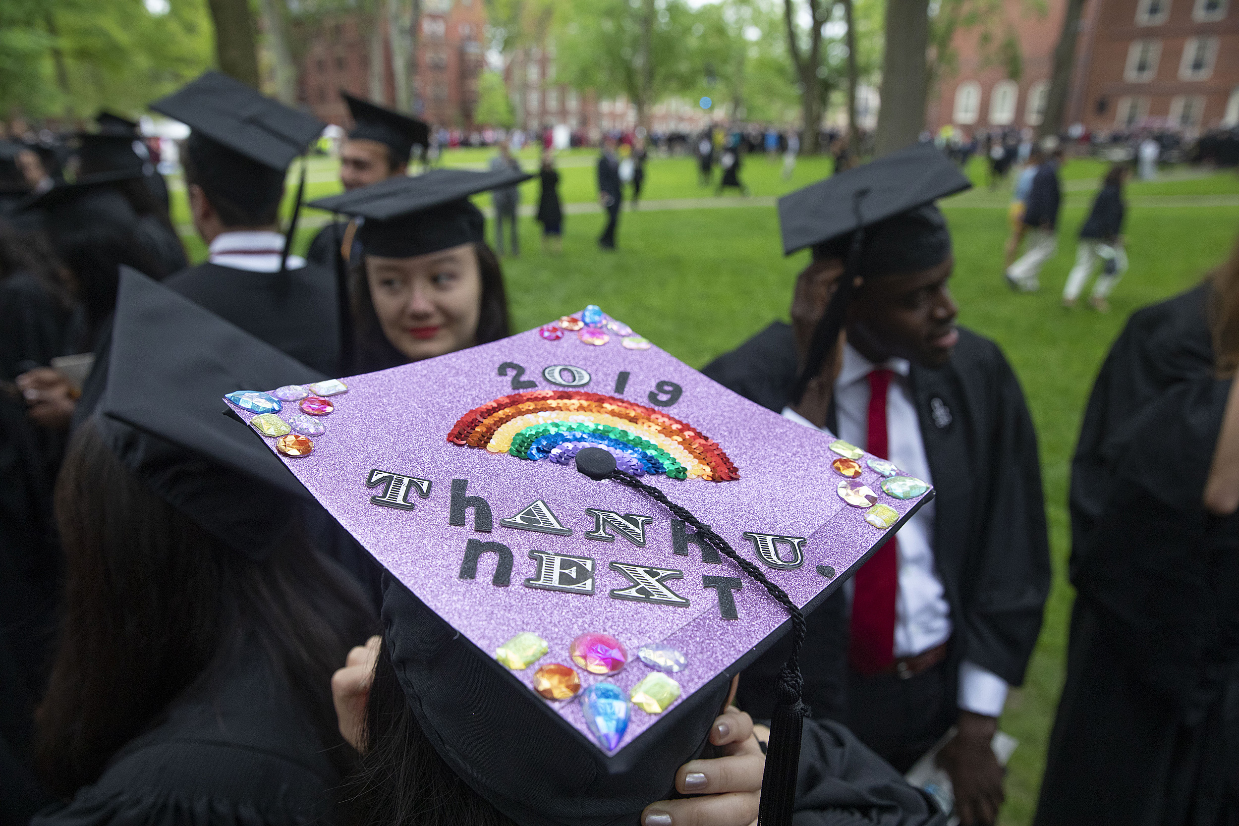 A decorated grad cap