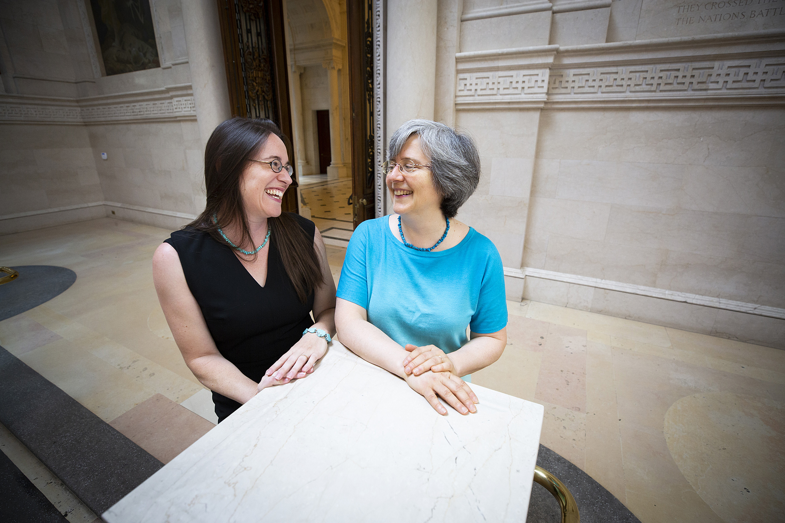 Leah Whittington (left) and Ann Blair