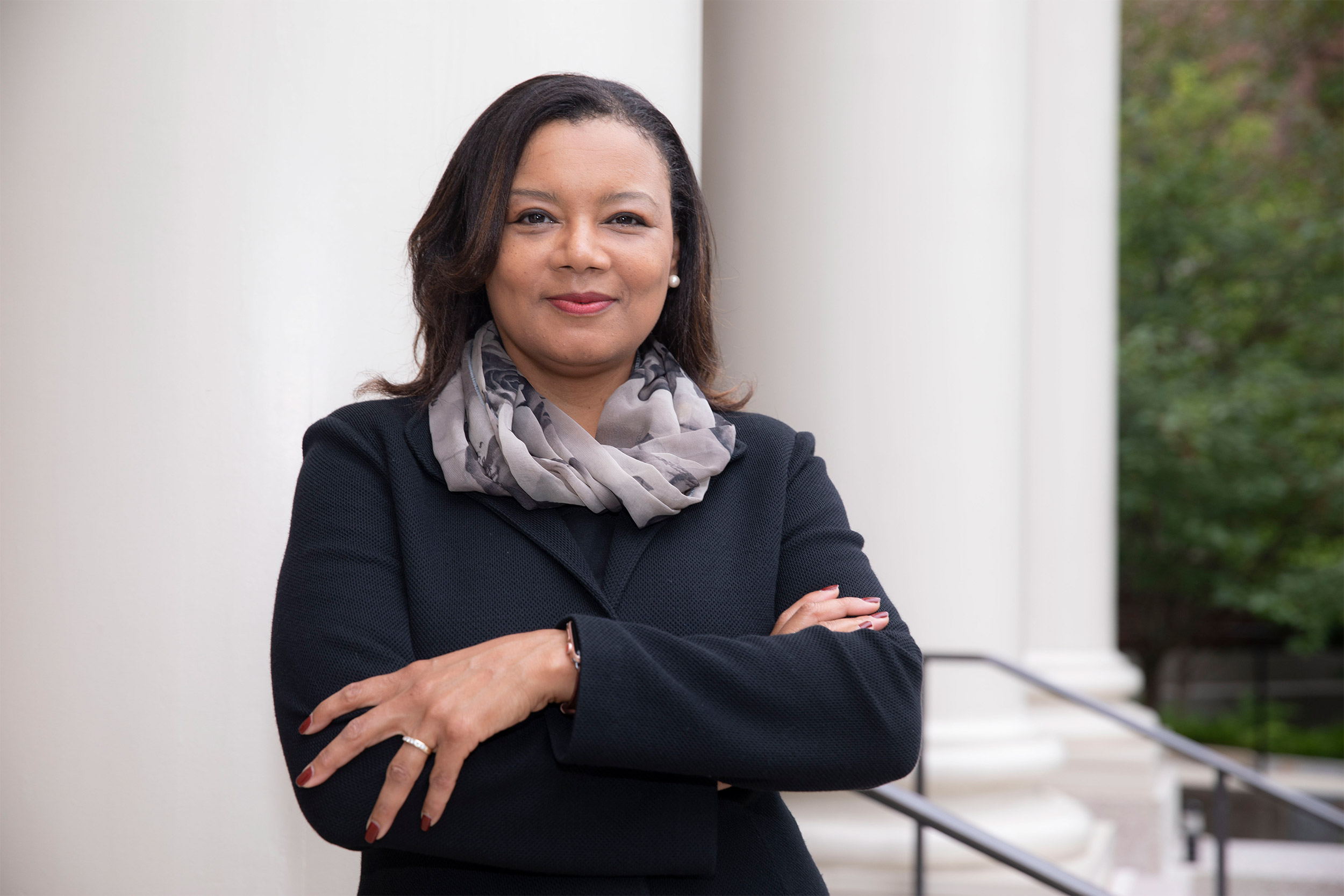 Tomiko Brown-Nagin, Dean of Harvard's Radcliffe Institute for Advanced Study is seen at Agassiz House.