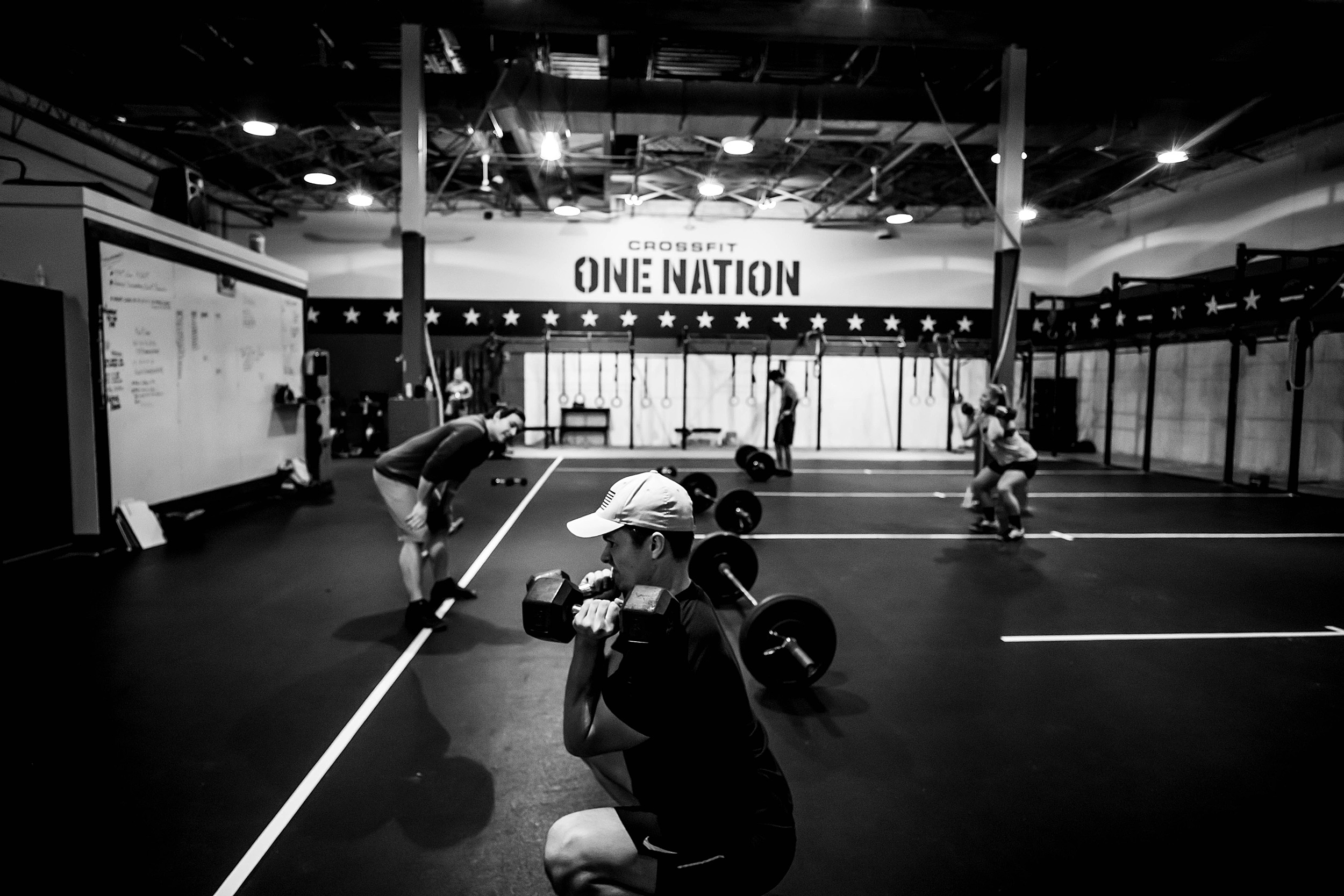 Andrew Ulick works out at a Crossfit gym.