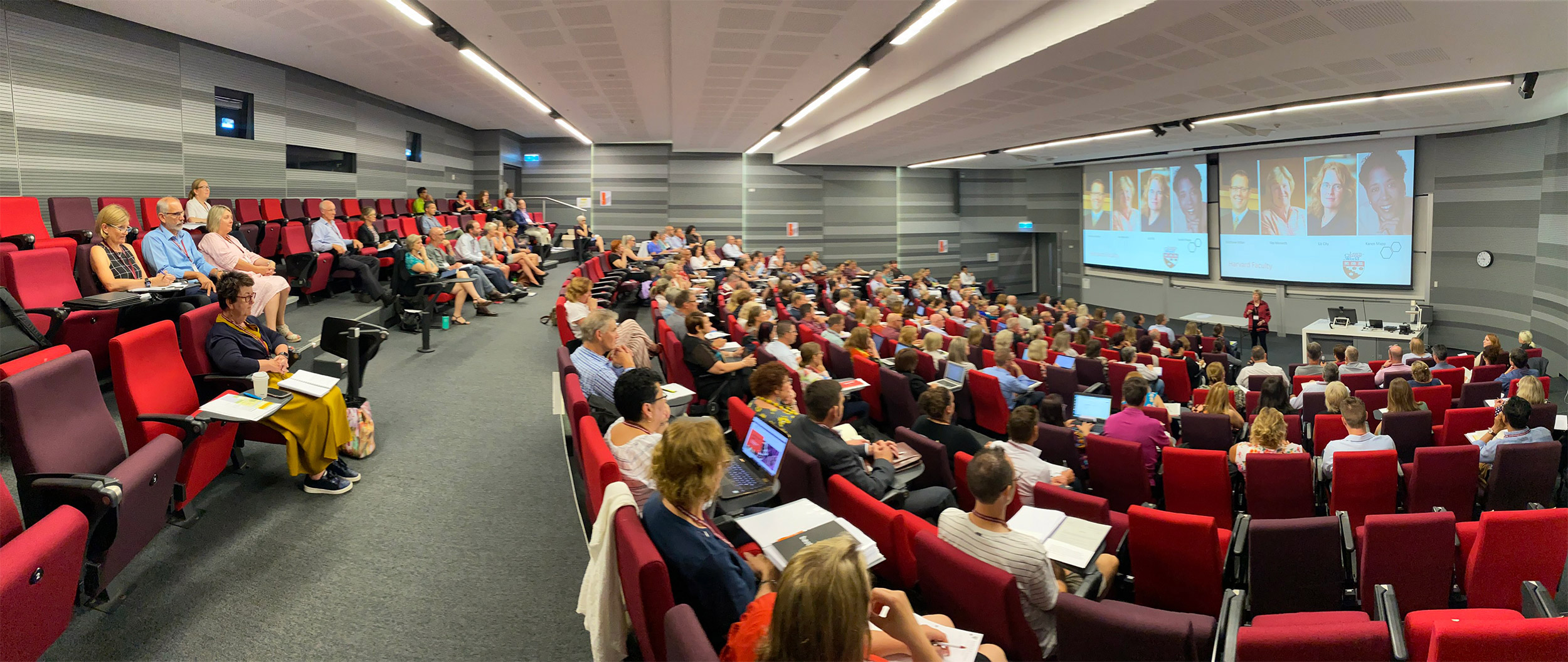 Audience in auditorium.