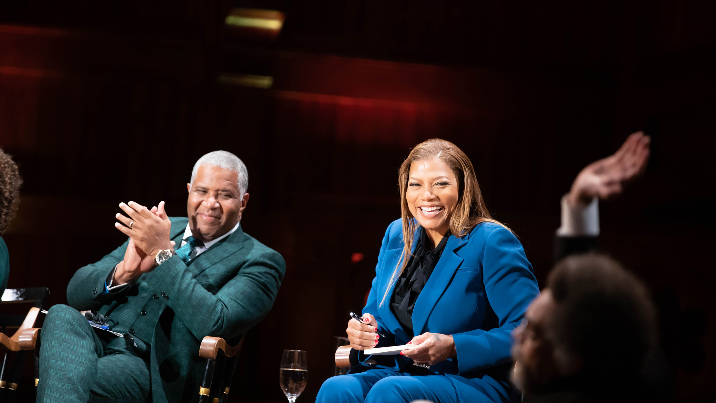 Queen Latifah and Robert F. Smith