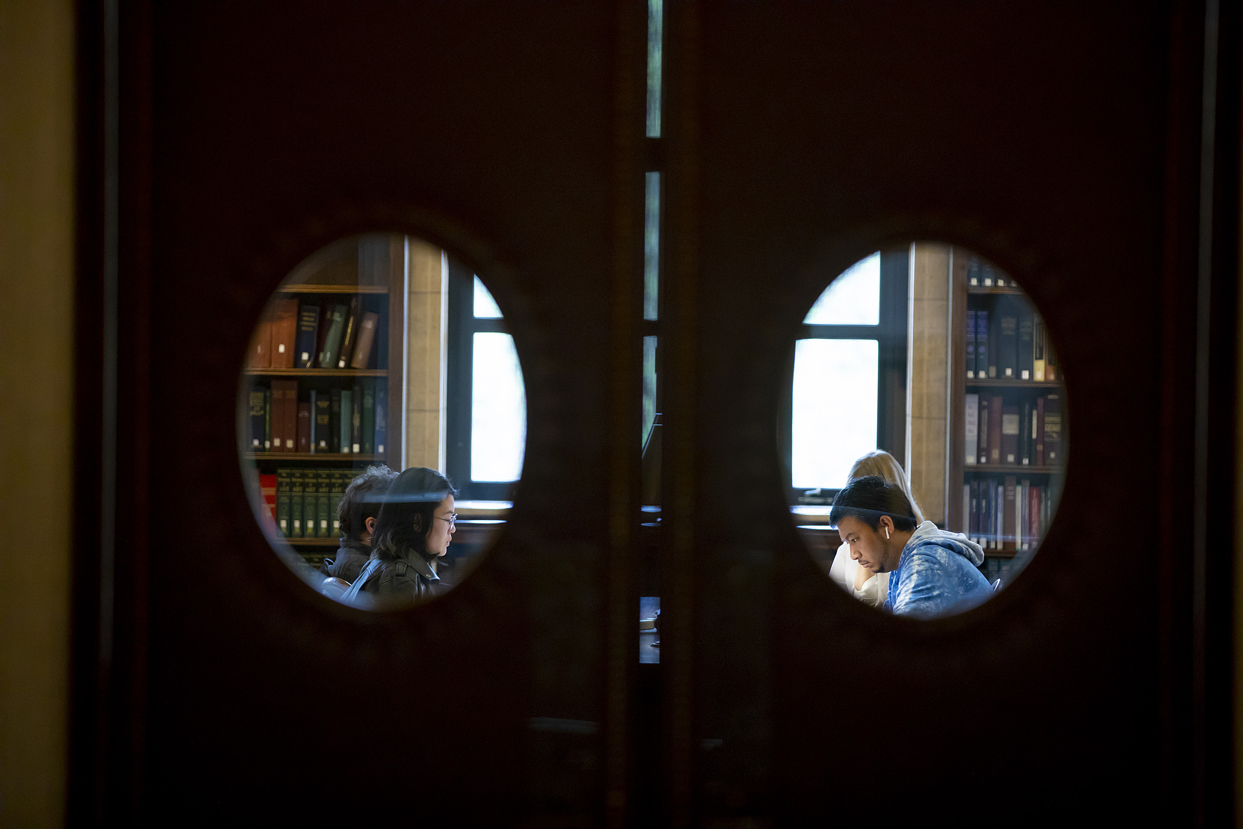 Students studying.