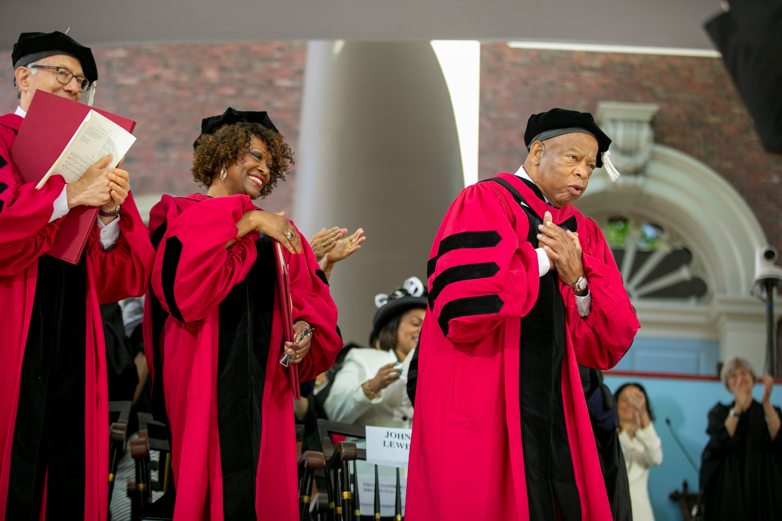 John Lewis at Harvard's 2018 Commencement.