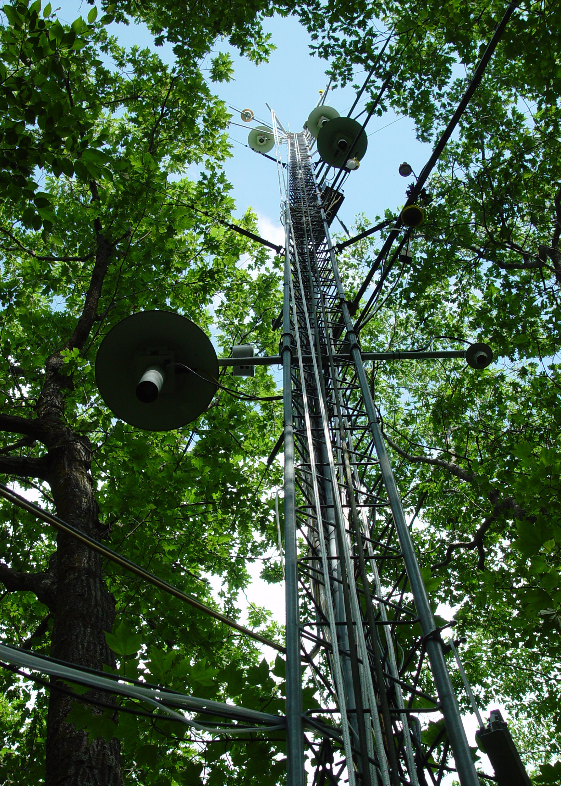 Prospect Hill tower that collects data.