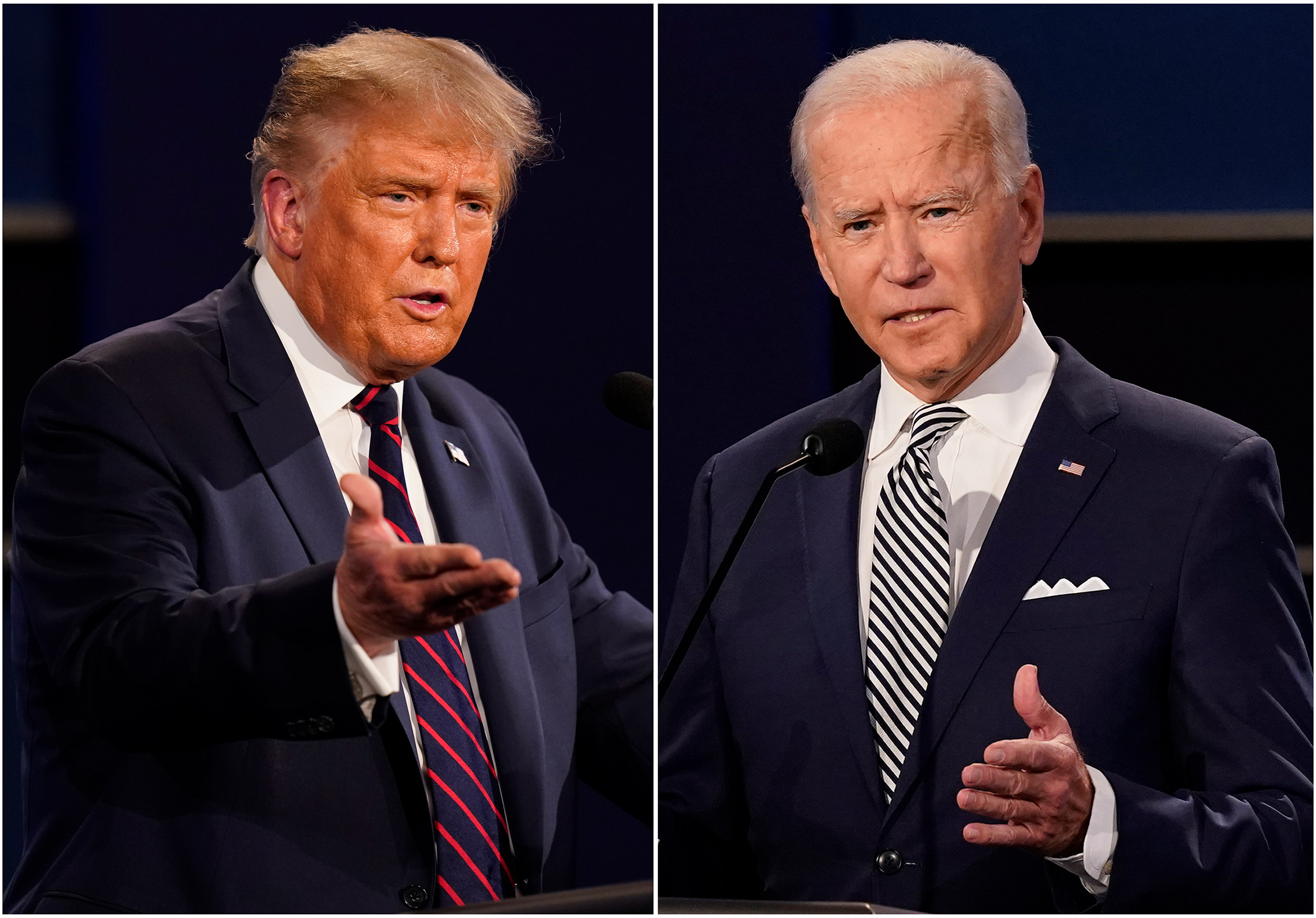 Donald Trump and Joseph Biden.