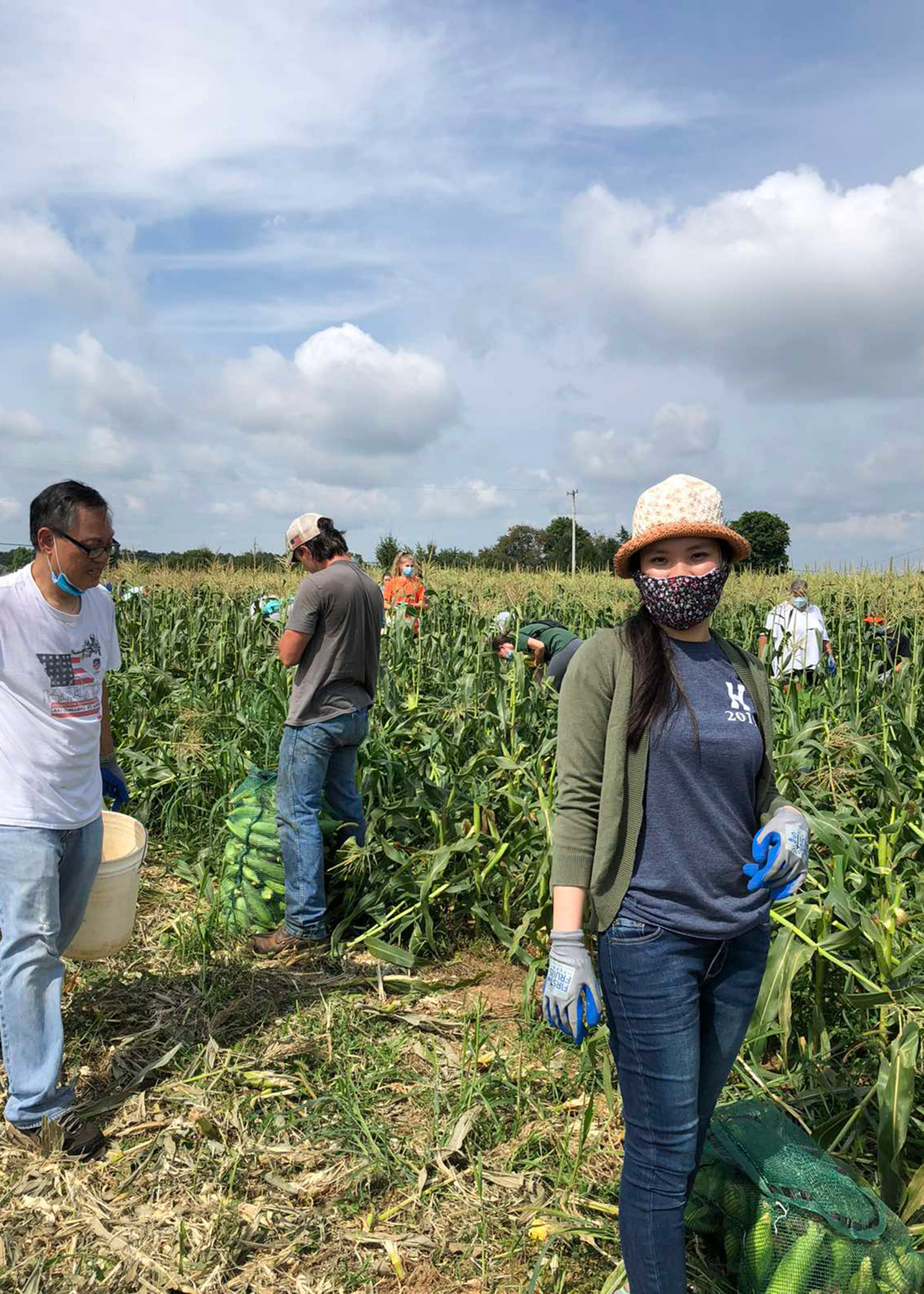 Nhu Dang in a field.