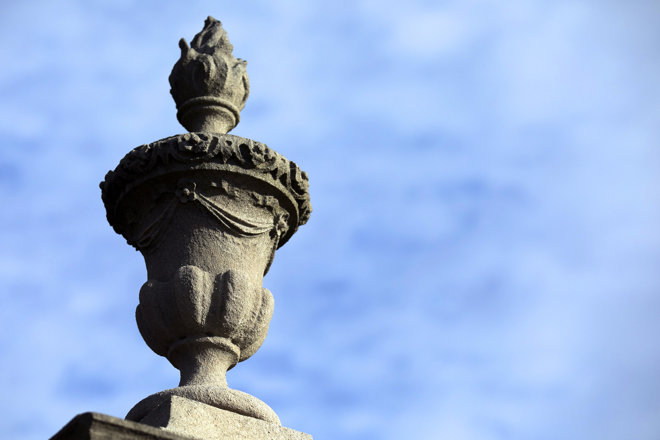 An opulent embellishment outside Winthrop House.