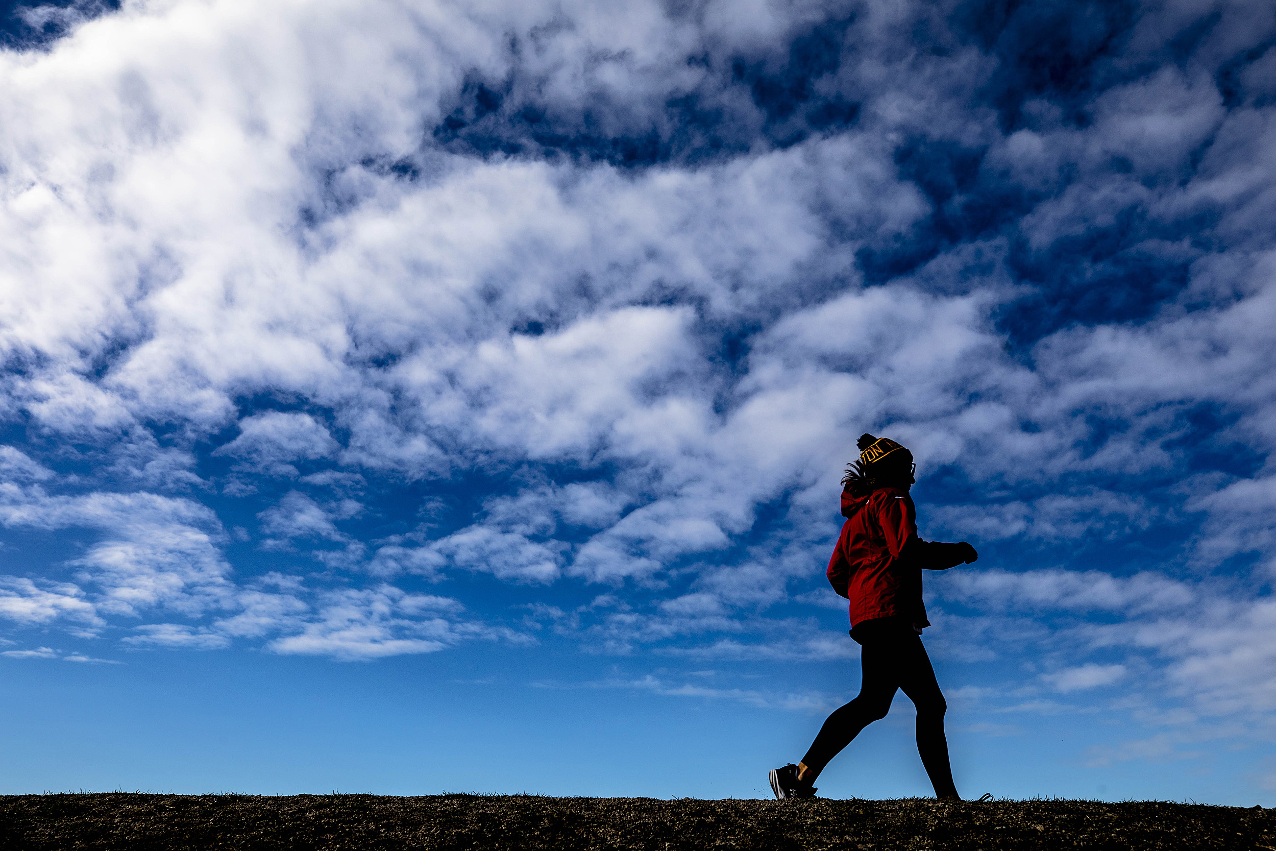 Person running.