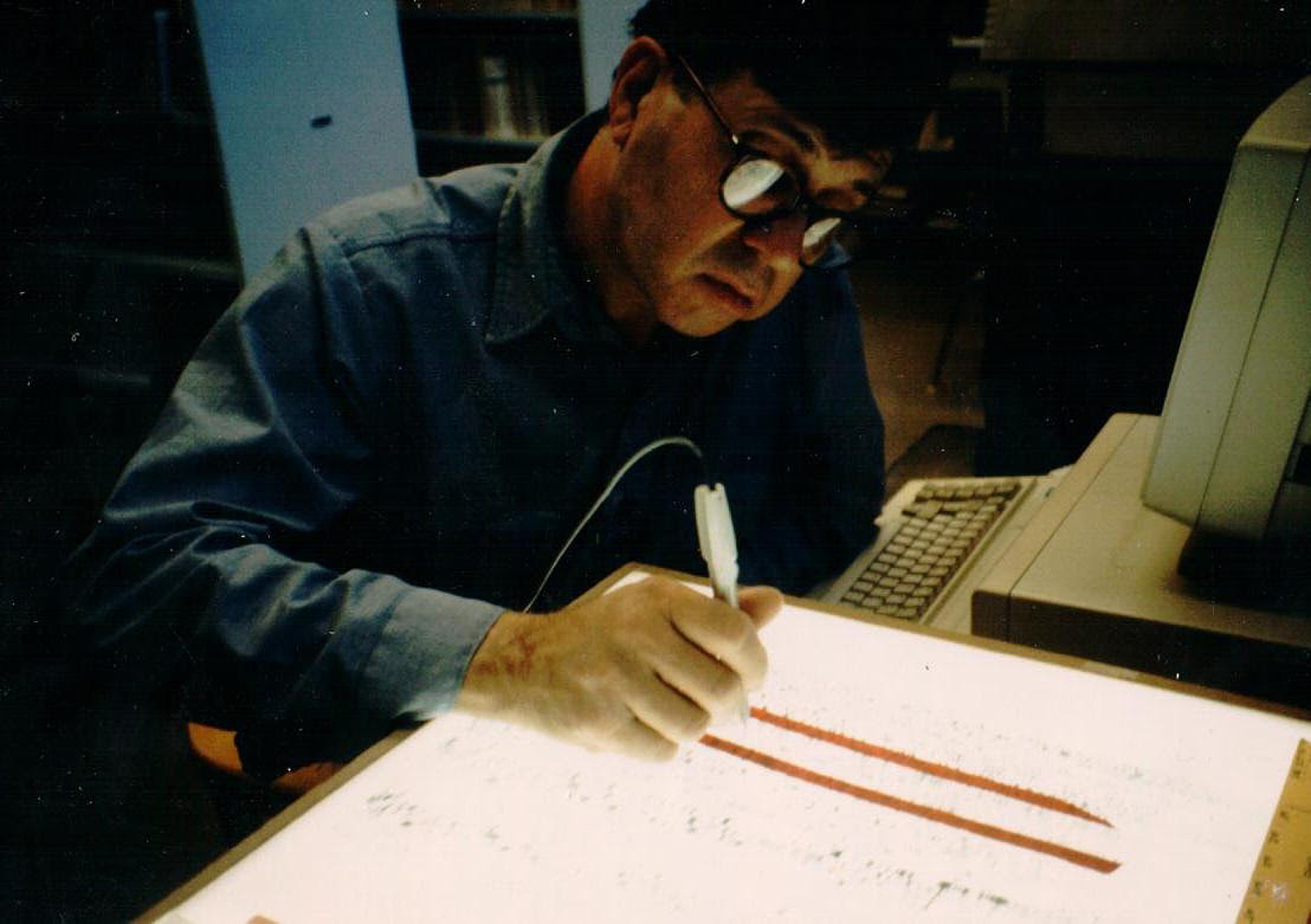 Dick Lewontin working.