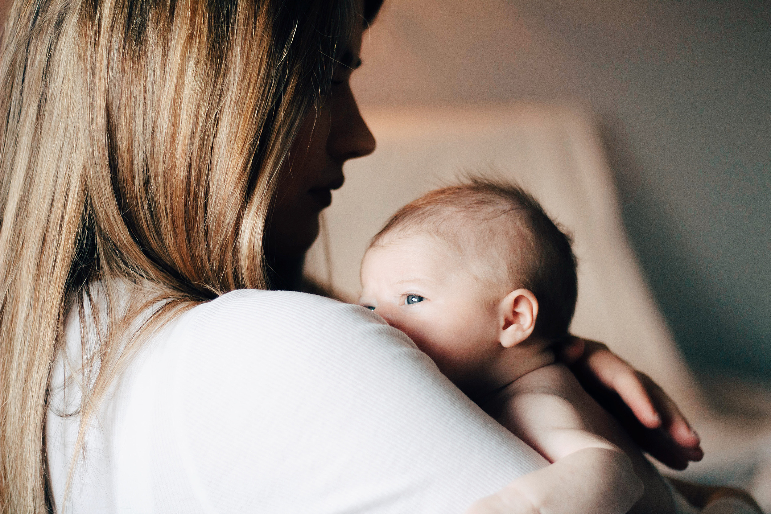 Mother with baby.