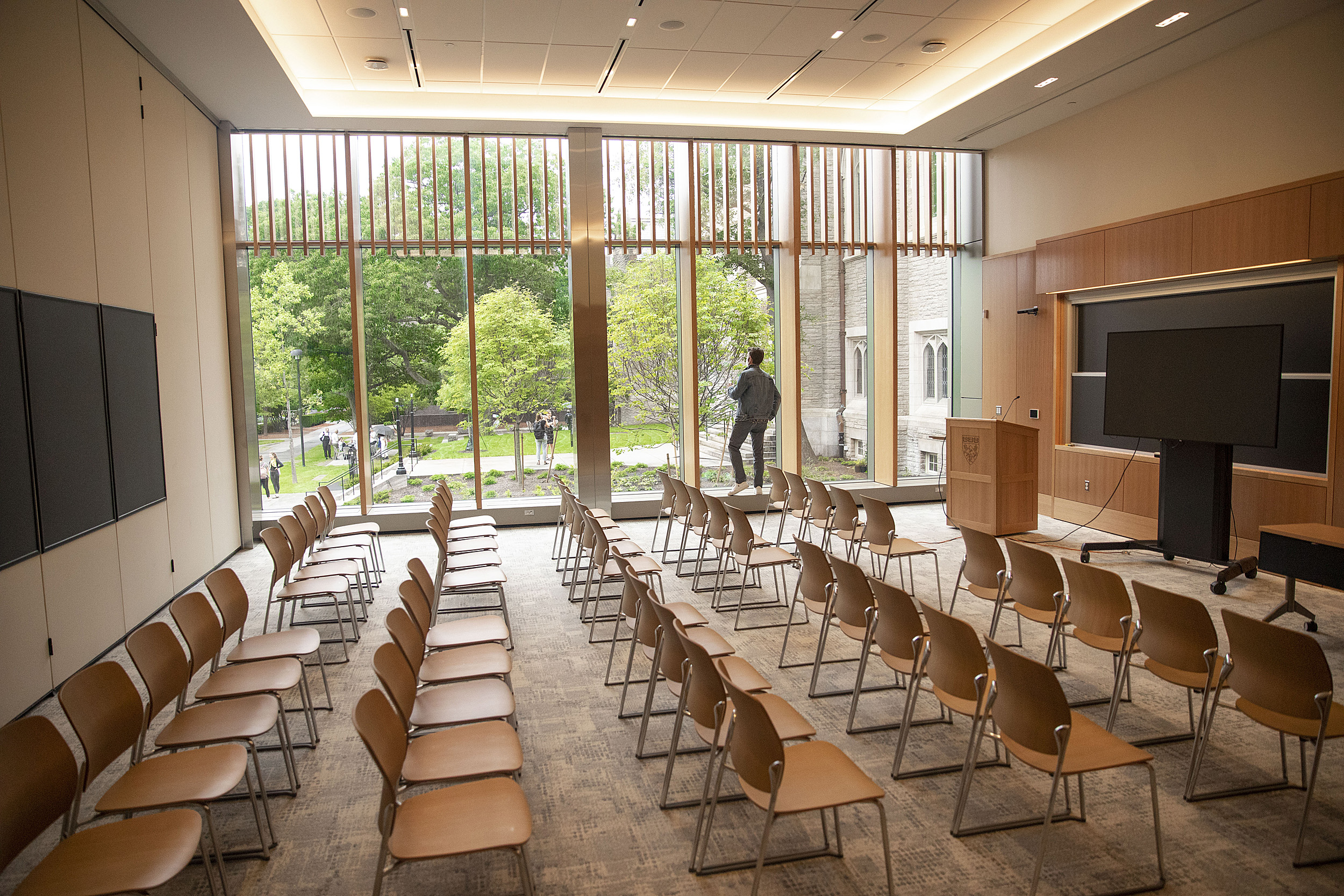 Swartz Hall classroom.