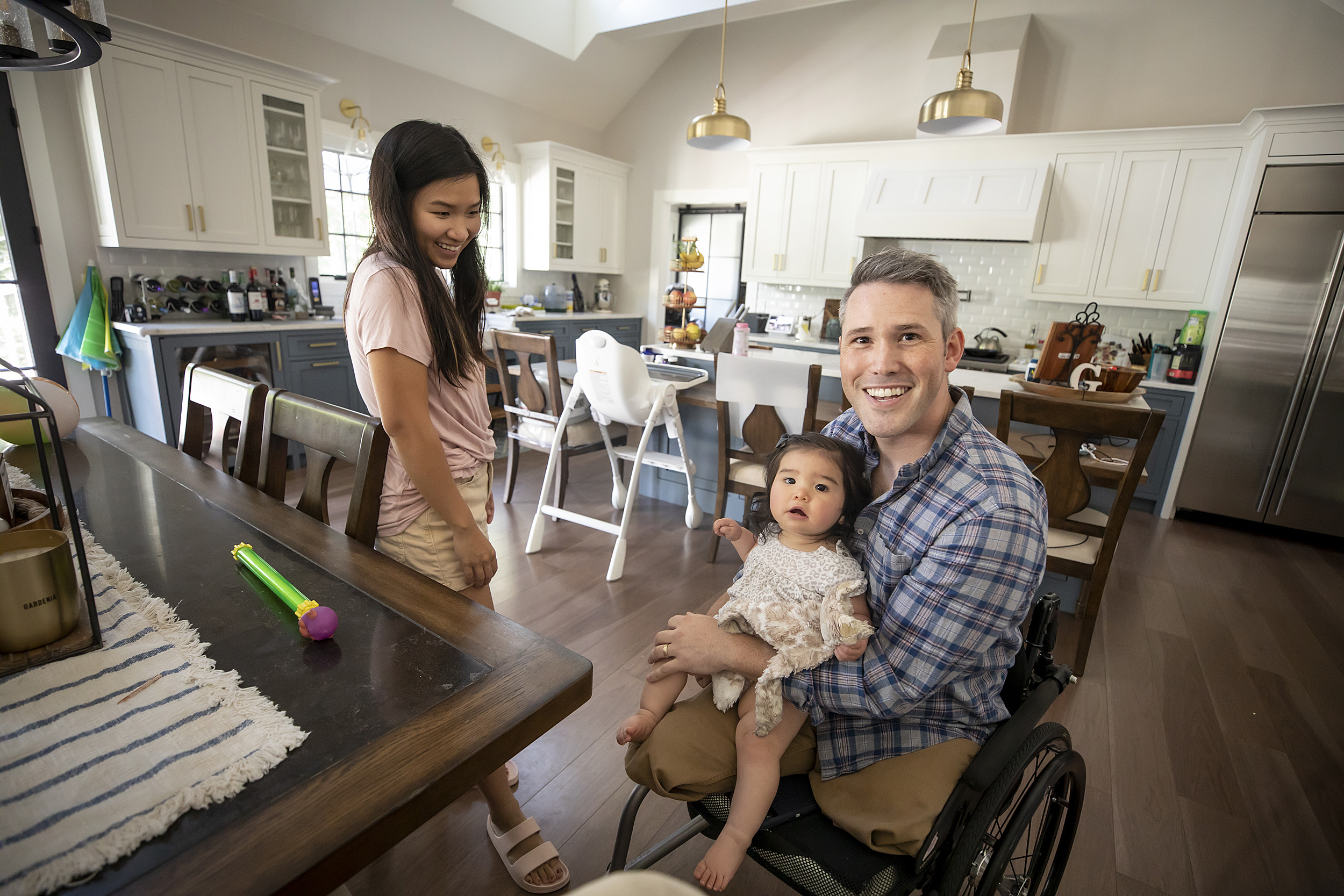 Greg Galeazzi with his family.