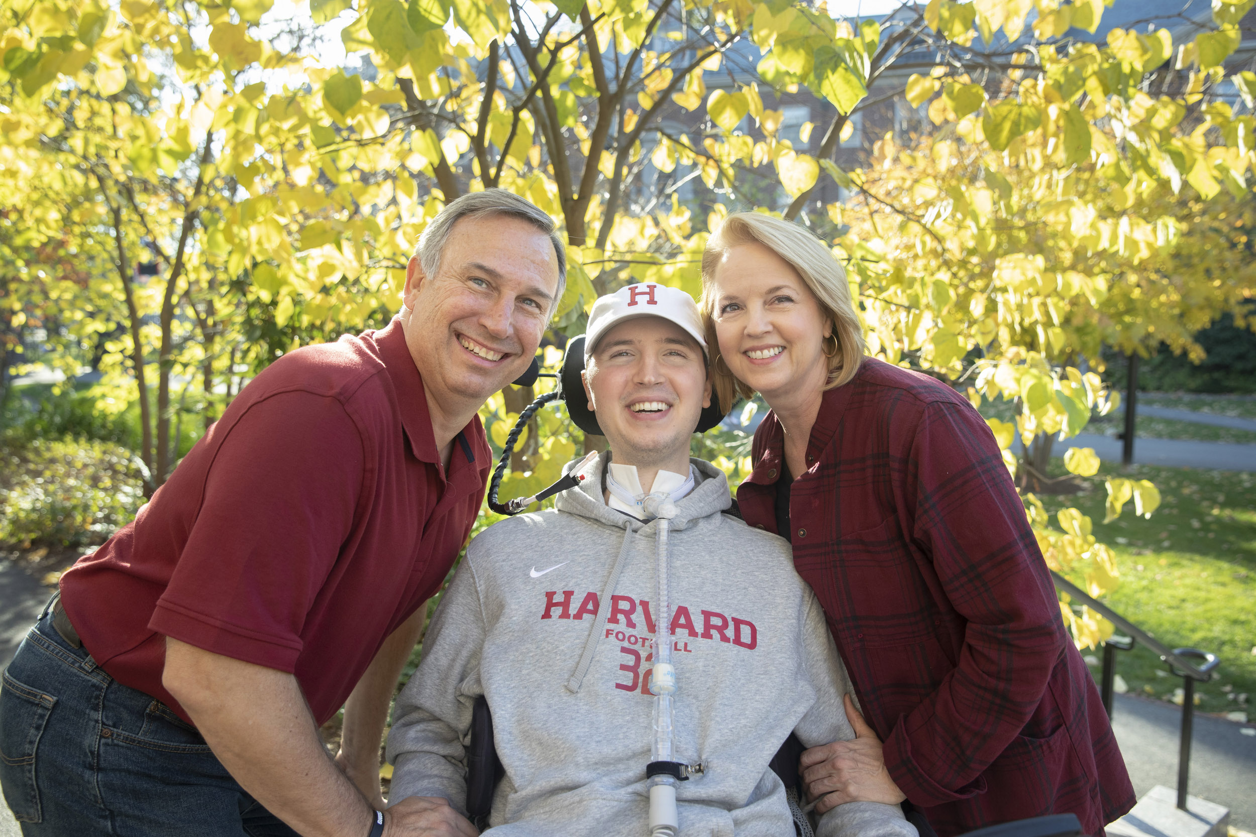 Ben Abercrombie with parents.