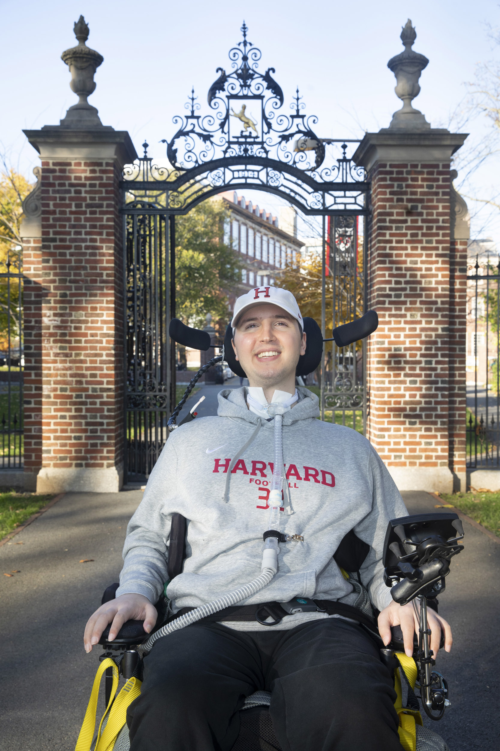 Ben Abercrombie on campus.