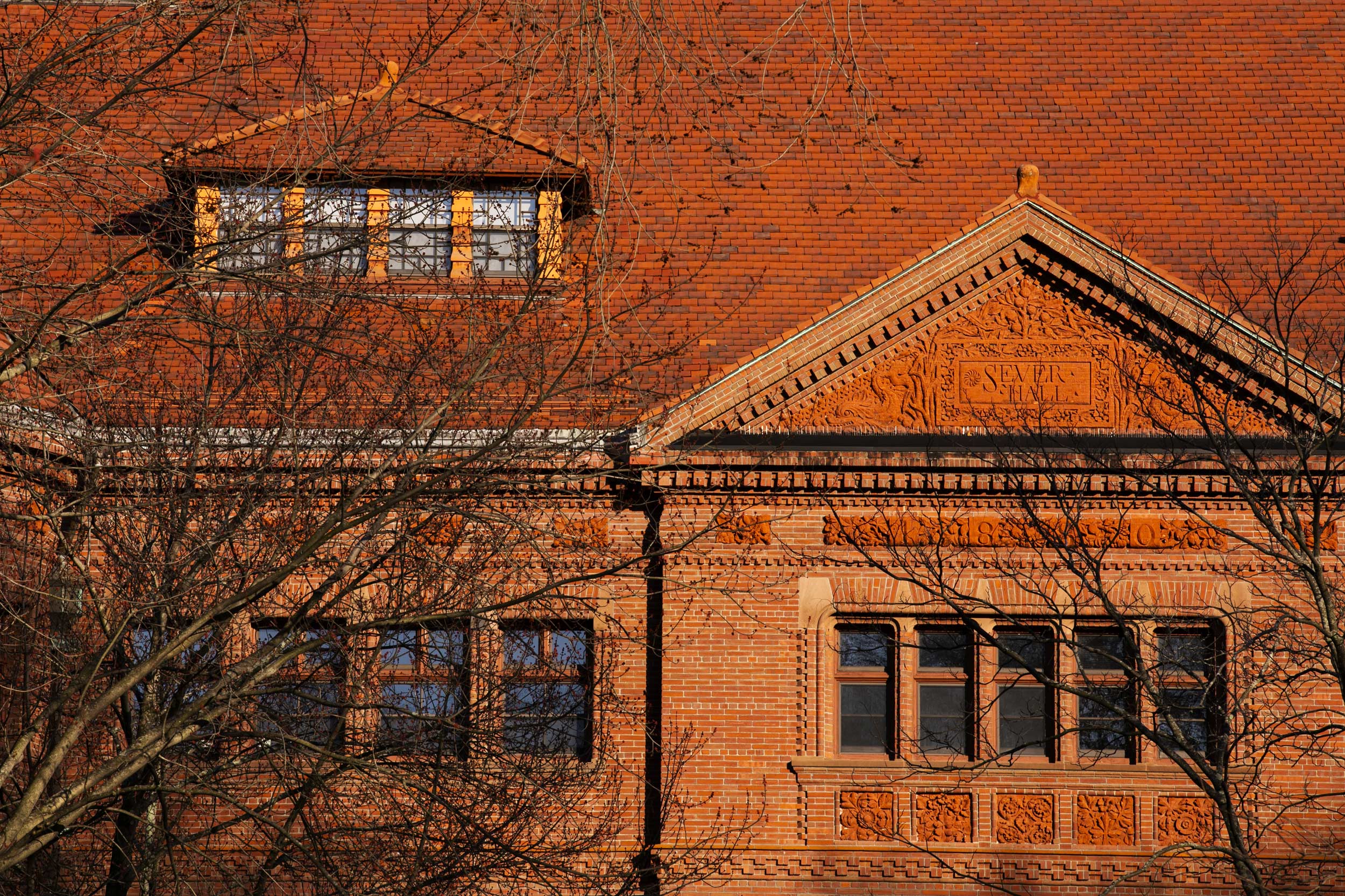 Sever Hall is pictured.