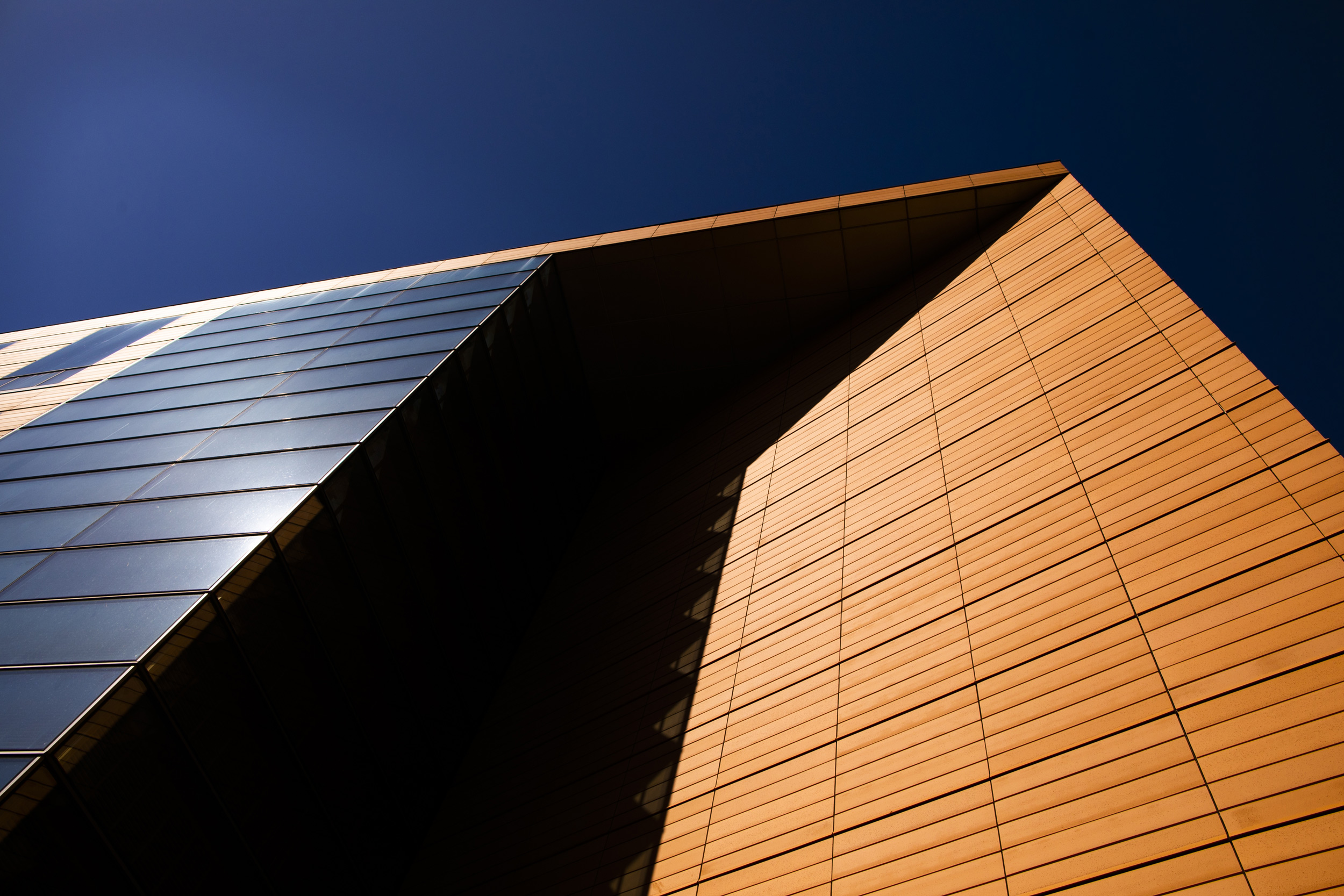 The entrance to the Center for Government and International Studies’ northern building is pictured.