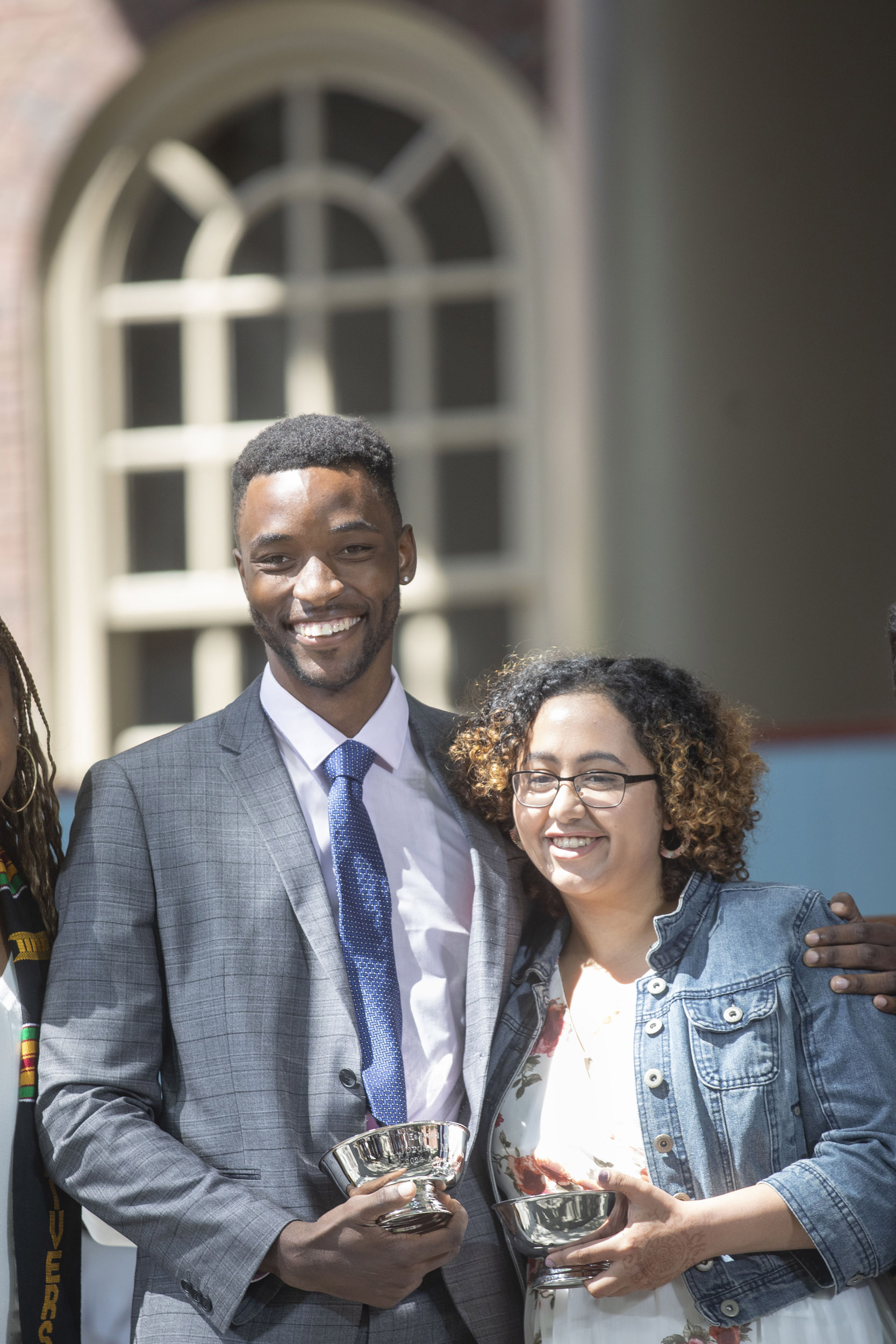 This year’s Ames Award winners were Jordan Mubako and Farah Afify.