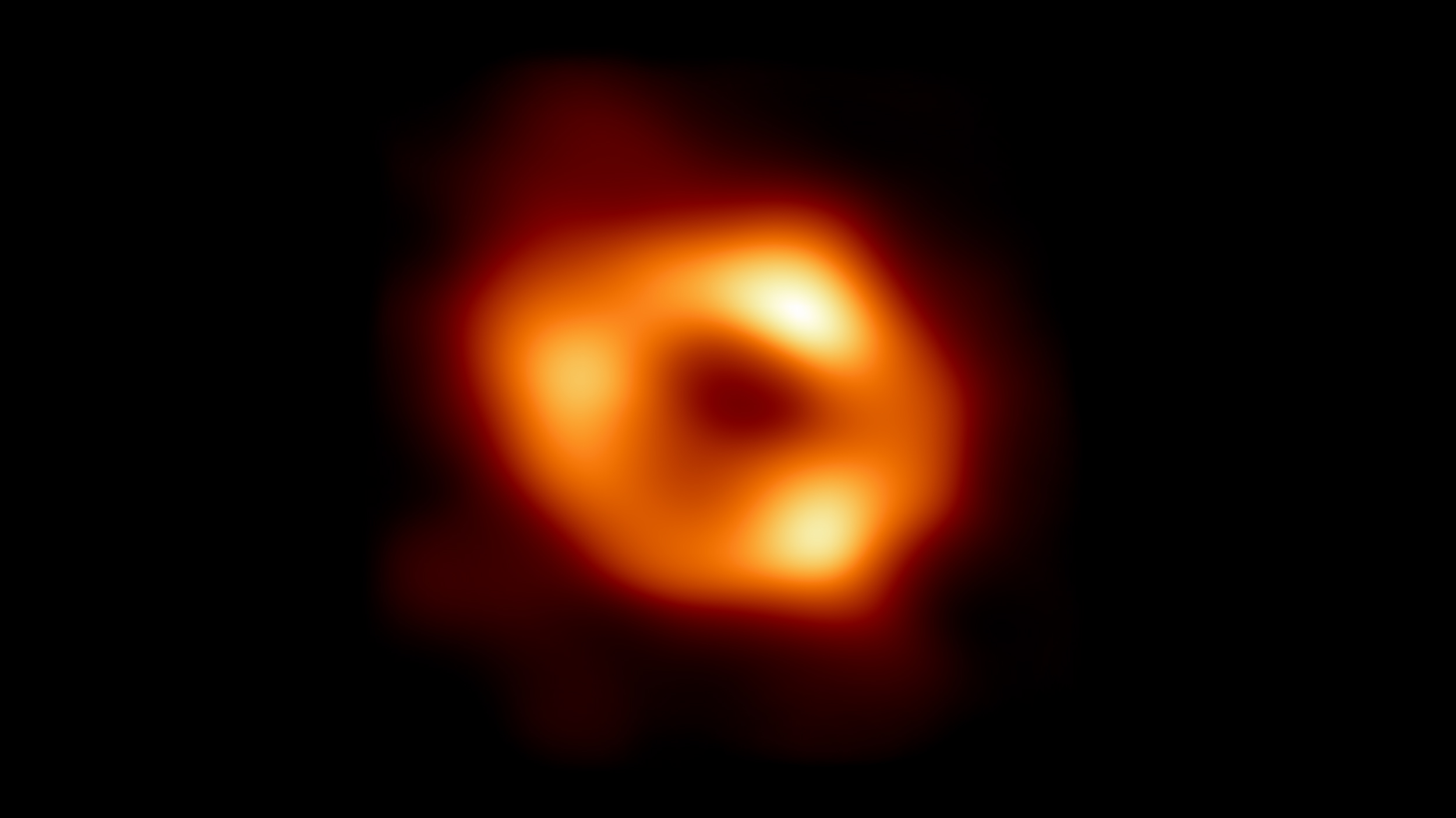 First image of Sagittarius A* (or Sgr A* for short), the supermassive black hole at the center of our galaxy.