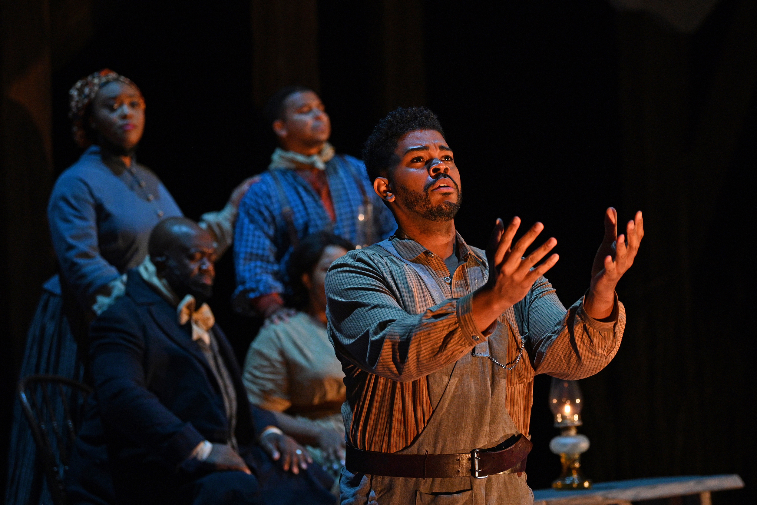 Cast of "Castor and Patience." (Photo by Philip Groshong)