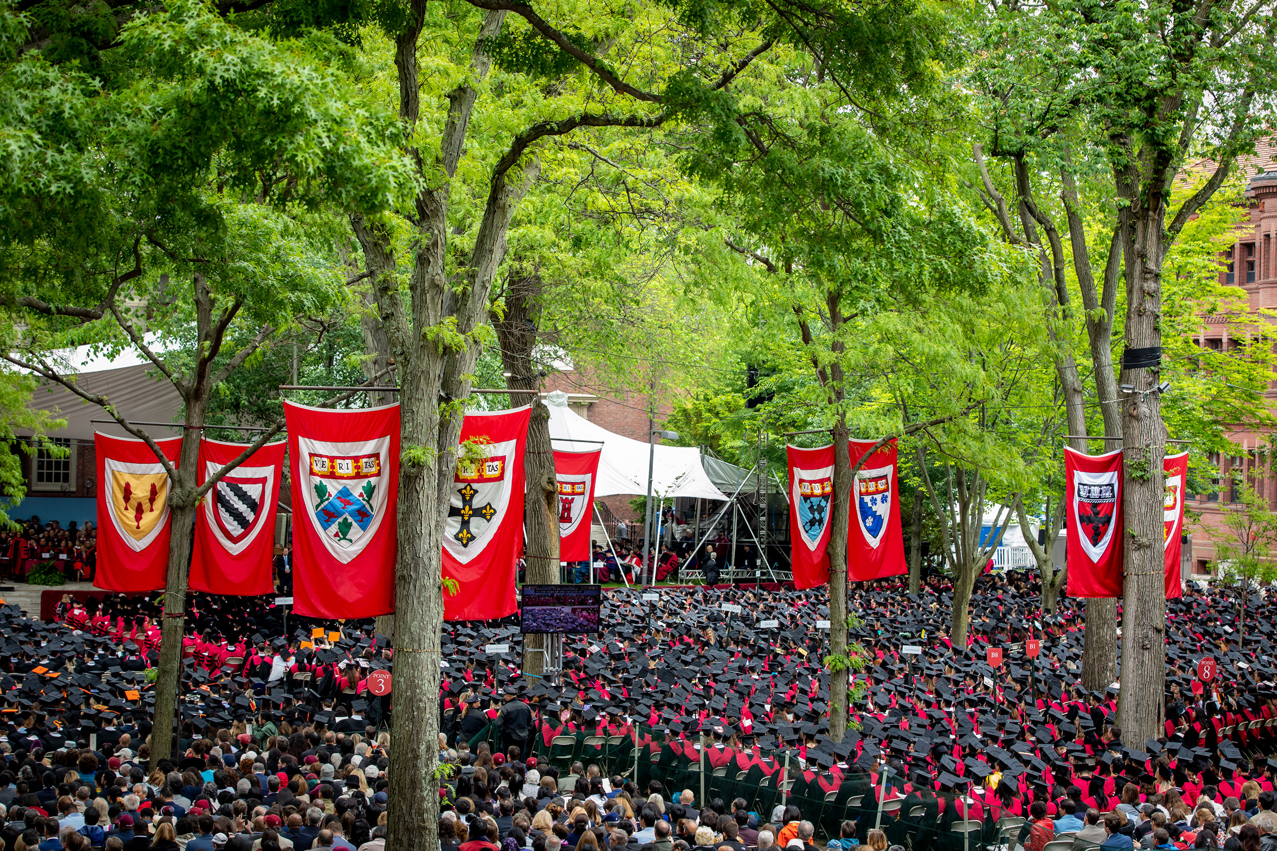 Tercentenary Theatre during past Commencement.