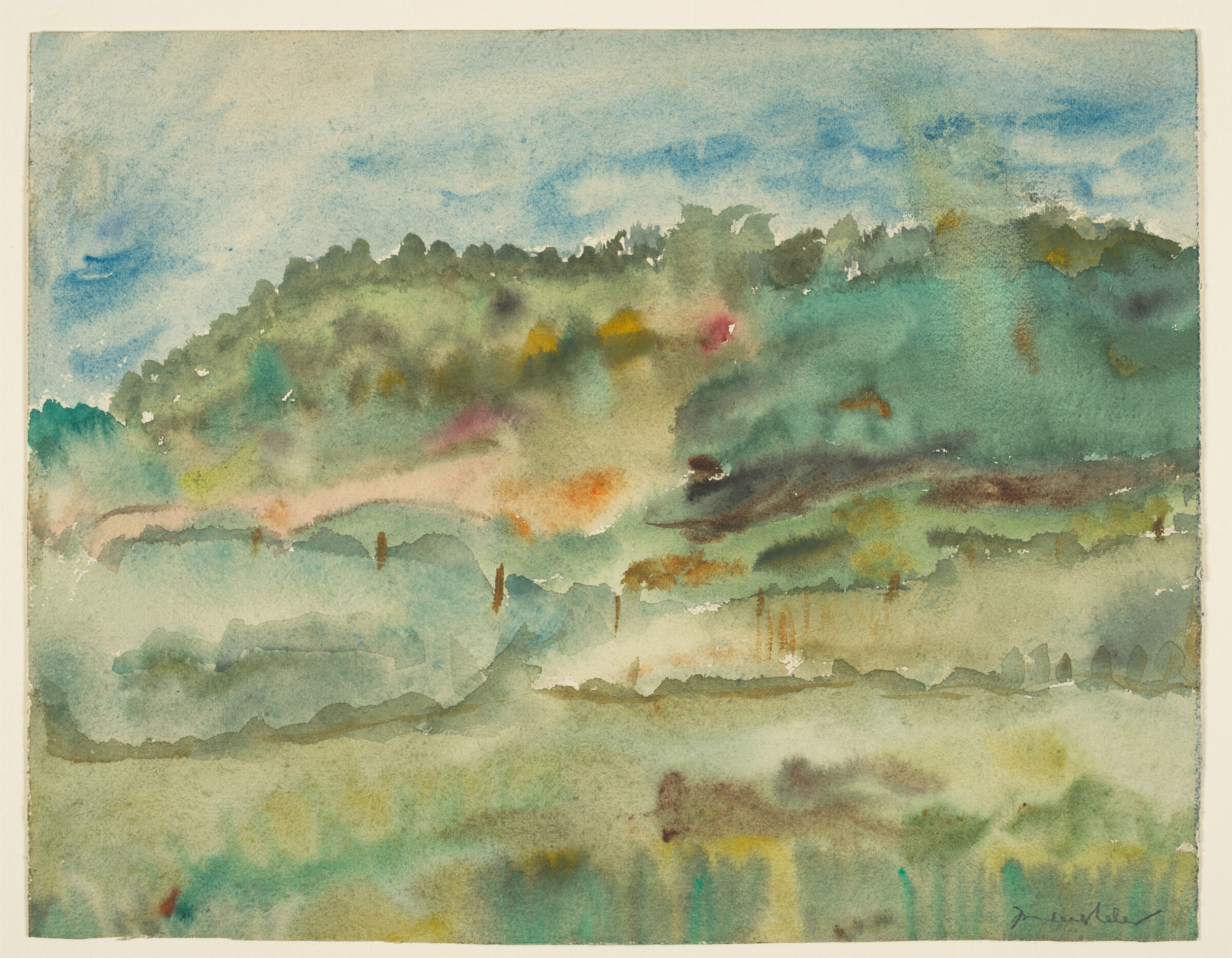 "Landscape" by Helen Frankenthaler.