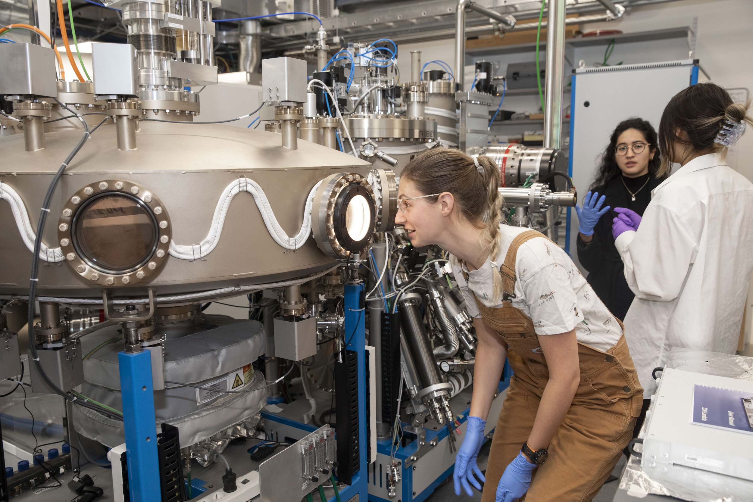 Margaret Anderson uses Molecular beam epitaxy.