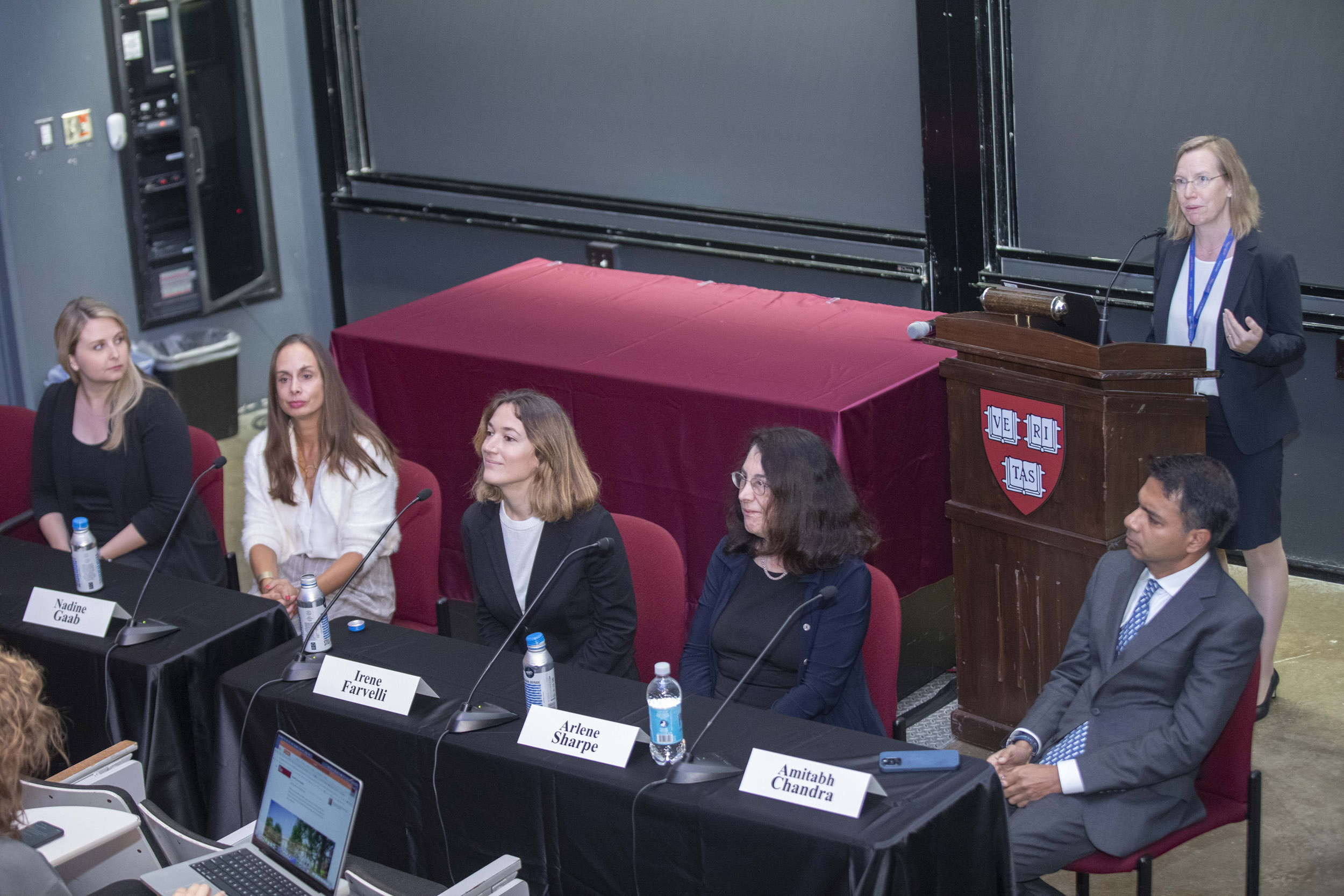 Panelists speaking on “Innovating for Impact: Science for the Mind and Body in the 21st Century.”