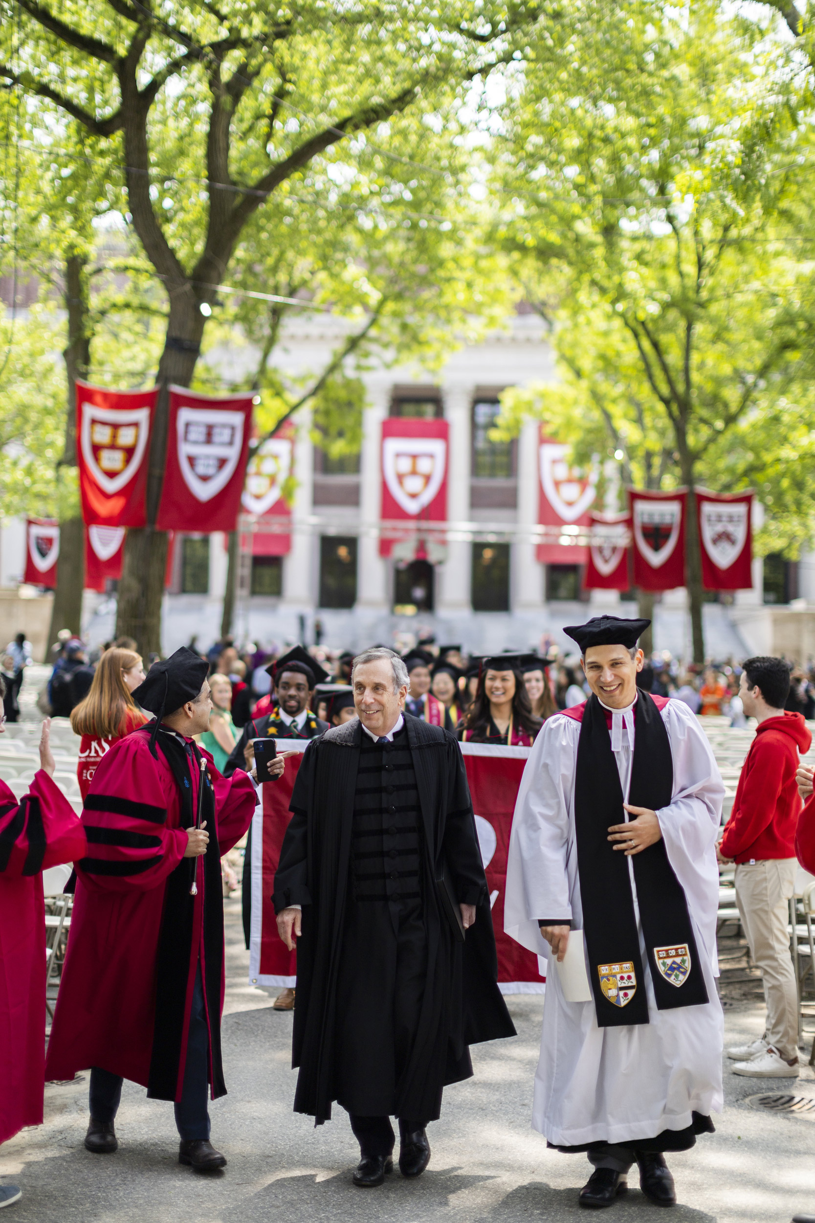 Harvard College Baccalaureate Service takes place in Tercentenary Theatre.