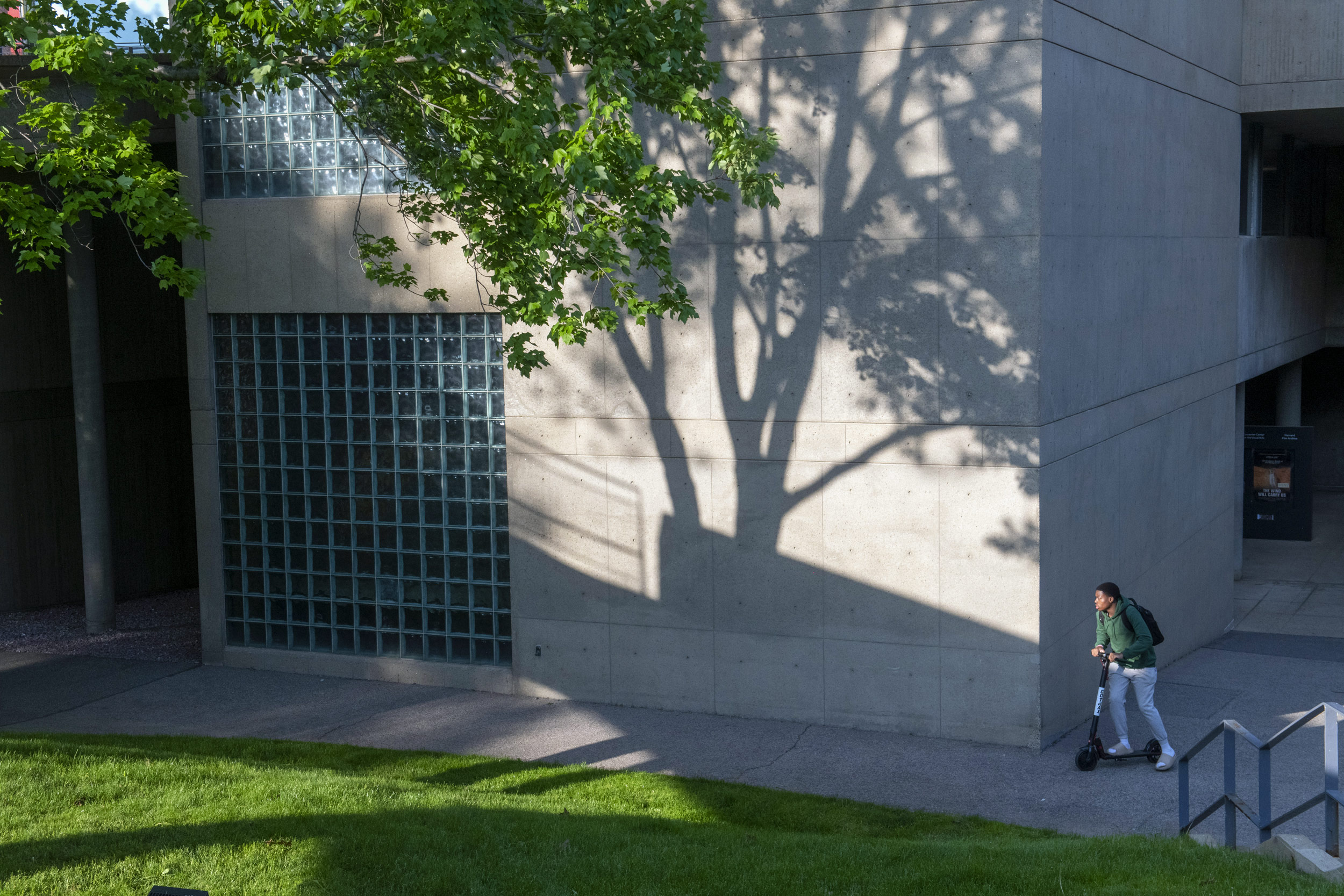 Shadows on the Carpenter Center.