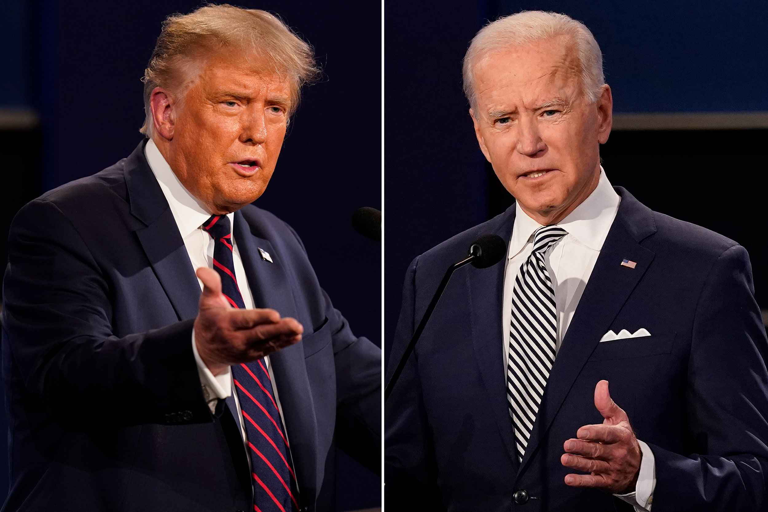 Donald Trump and Joe Biden.