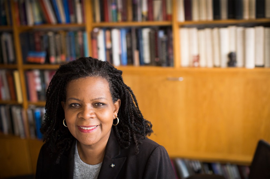 Annette Gordon-Reed in her office.