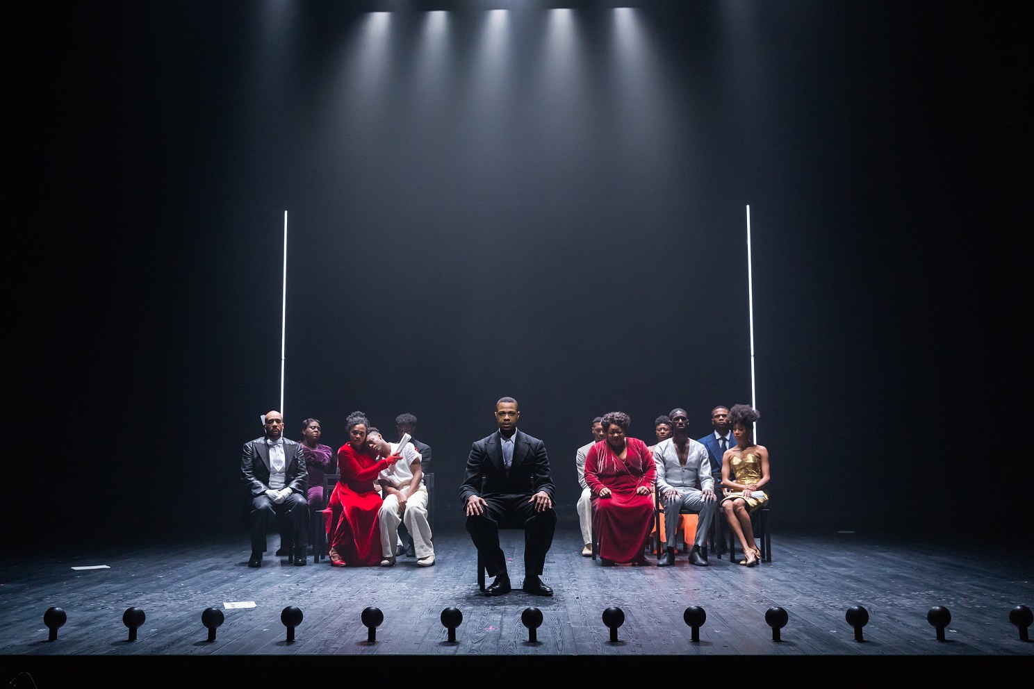 The cast of "The Black Clown" at American Repertory Theater.