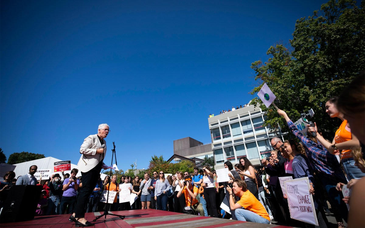 Gina McCarthy speaks at Climate Rally