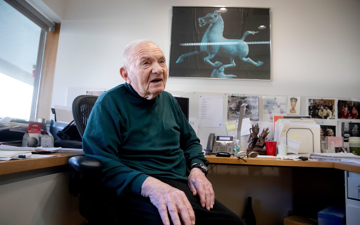 Jack Strominger in his office.